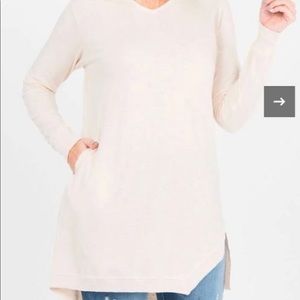 COPY - Hoodie Tunic Pink Tint